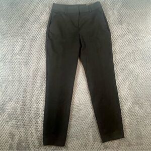 NWT Express Women's Columnist Pants Size 2R Ankle Mid Rise Black Career Office
